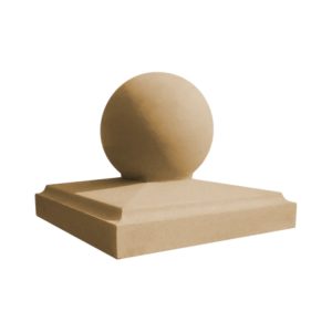 Chamfered Pier Cap 520mm 520mm with 12" Finial