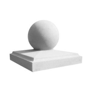 Chamfered Pier Cap 520mm 520mm with 12" Finial