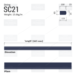 Chamfered String Course SC21