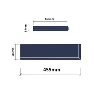 Chamfered String Course (90° External Return) SC22