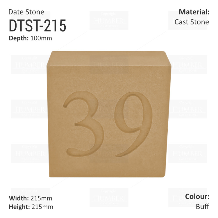 Number Stones 215mm X 215mm