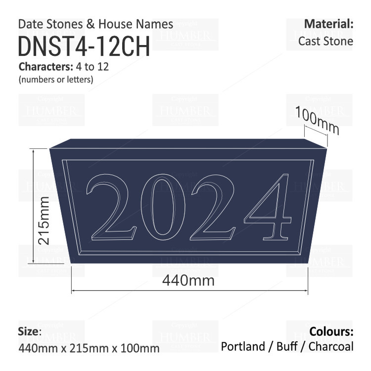 Date Stones and House Names 440mm X 215mm