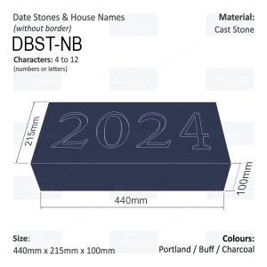 Date Stones and House Names (No Border) 440mm X 215mm