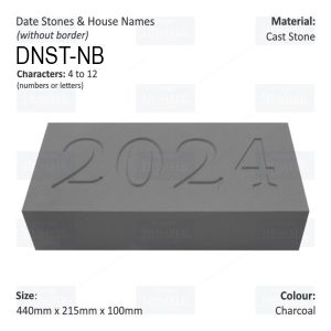 Date Stones and House Names (No Border) 440mm X 215mm