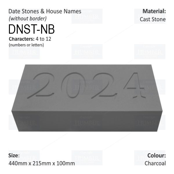 Date Stones and House Names (No Border) 440mm X 215mm