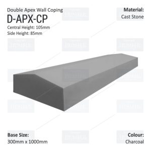 Double Apex Coping 300mm x 1000mm
