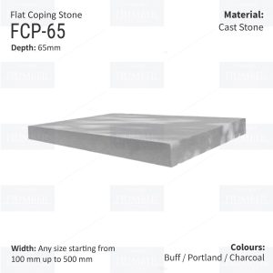 FLAT WALL COPINGS – 665MM LENGTH / 65MM HEIGHT