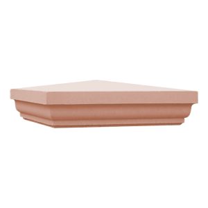Fluted Pier Cap-TERRACOTTA
