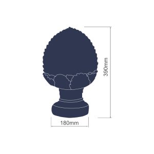 Globe Artichoke Stone Finial
