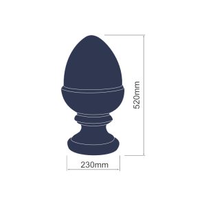 Keymer Acorn Stone Finial