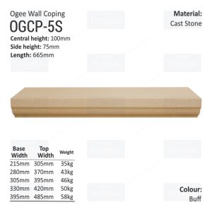 Ogee Wall Coping – (Various Sizes)