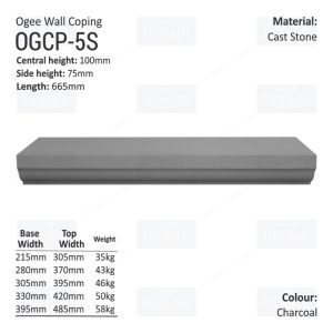 Ogee Wall Coping – (Various Sizes)
