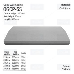 Ogee Wall Coping – (Various Sizes)