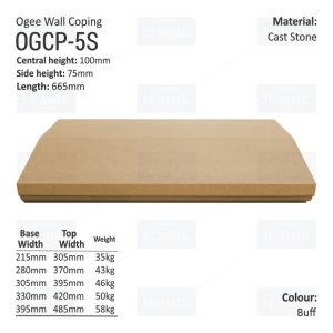 Ogee Wall Coping – (Various Sizes)