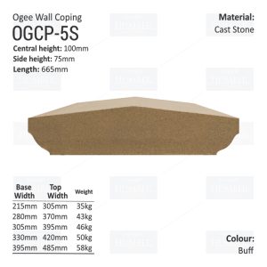 Ogee Wall Coping – (Various Sizes)