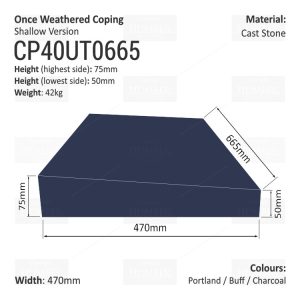 ONCE WEATHERED WALL COPING (SHALLOW VERSION)