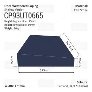 ONCE WEATHERED WALL COPING (SHALLOW VERSION)