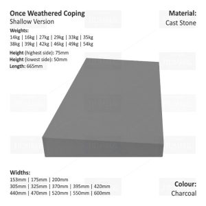 ONCE WEATHERED WALL COPING (SHALLOW VERSION)