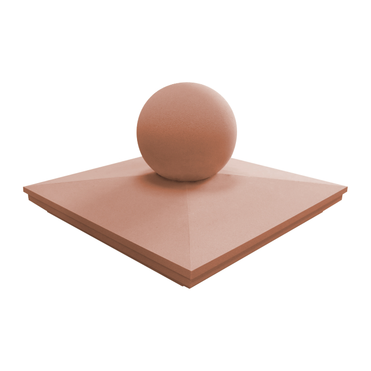 PierCap+Ball_PC-B-800 angle-TERRACOTTA
