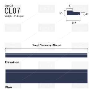 SLIP WINDOWS CILLS CL07