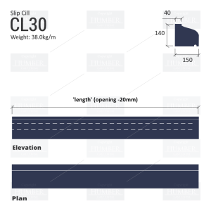 SLIP WINDOWS CILLS CL30