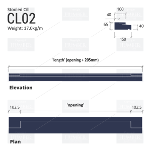 STOOLED WINDOWS CILLS CL02