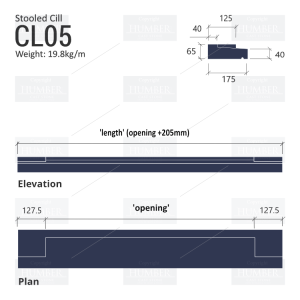 STOOLED WINDOWS CILLS CL05