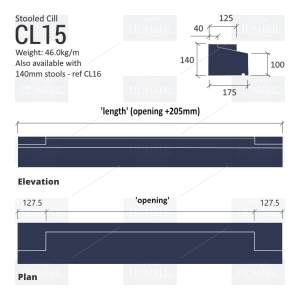 STOOLED WINDOWS CILLS CL15