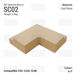 Traditional String Course (90° External Return) SC02