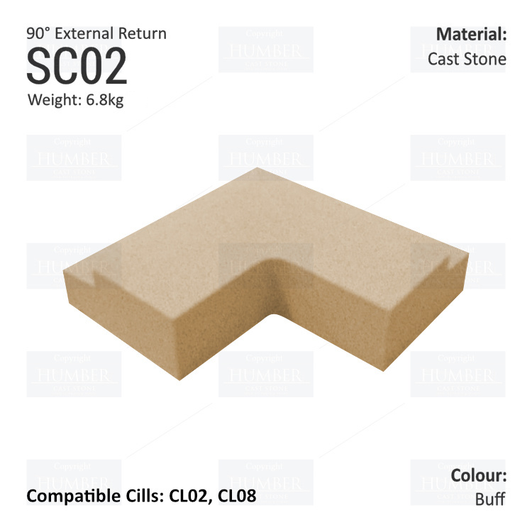 Traditional String Course (90° External Return) SC02
