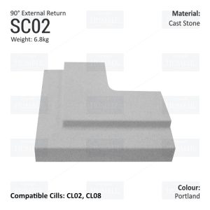 Traditional String Course (90° External Return) SC02