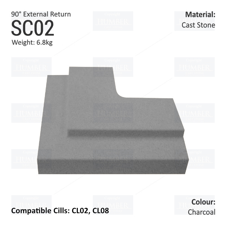 Traditional String Course (90° External Return) SC02