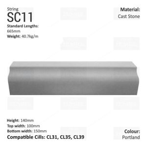 Bullnose String Course SC11
