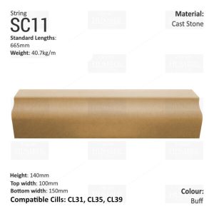 Bullnose String Course SC11