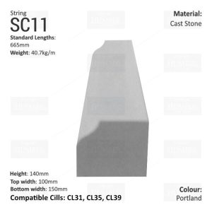 Bullnose String Course SC11
