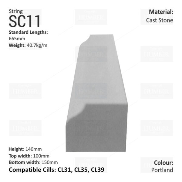 Bullnose String Course SC11