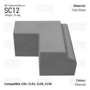 Bullnose String Course (90° External Return) SC12
