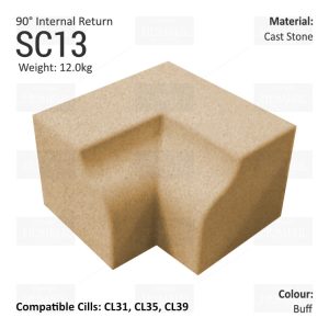 Bullnose String Course (90° Internal Return) SC13