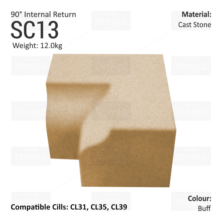 Bullnose String Course (90° Internal Return) SC13