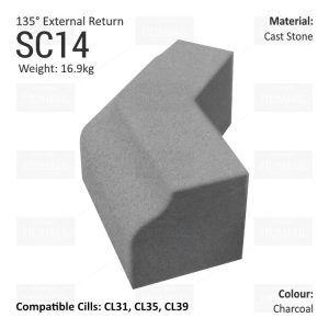 Bullnose String Course  (135° External Return) SC14