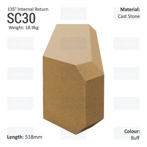 Chamfered String Course (135° Internal Return) SC30