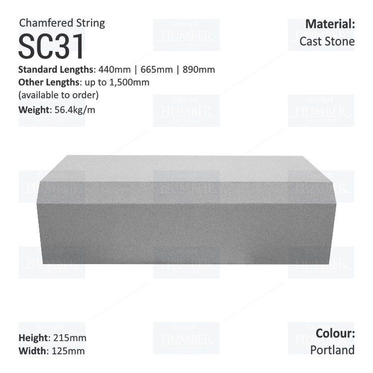 Chamfered String Course SC31