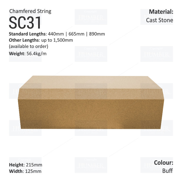 Chamfered String Course SC31
