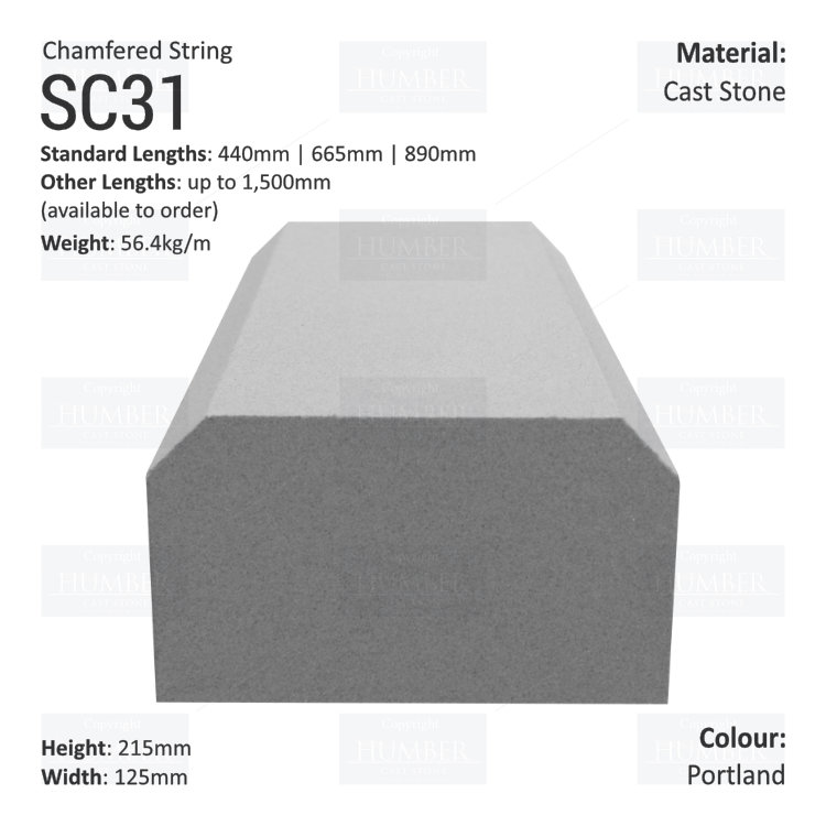 Chamfered String Course SC31