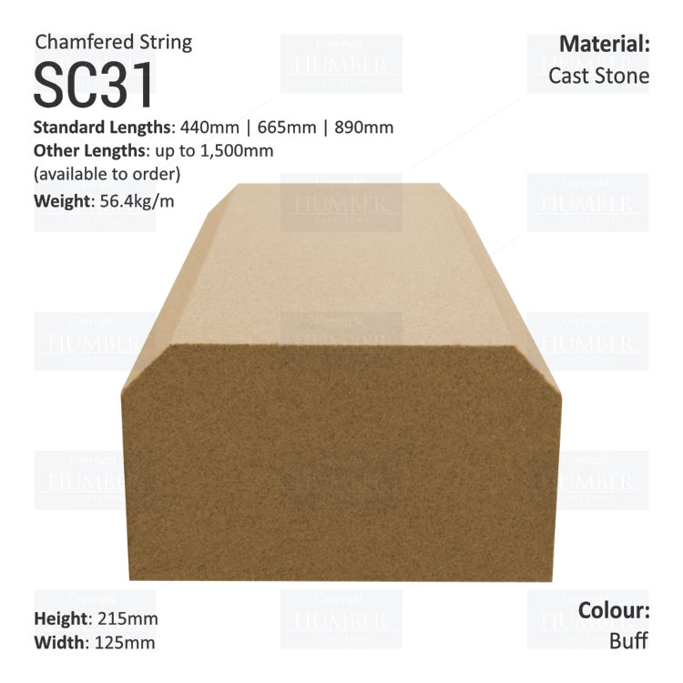 Chamfered String Course SC31