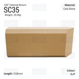 Chamfered String Course (135° Internal Return) SC35