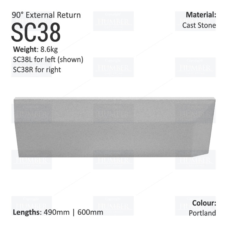 Label String Course (90° External Return) SC38