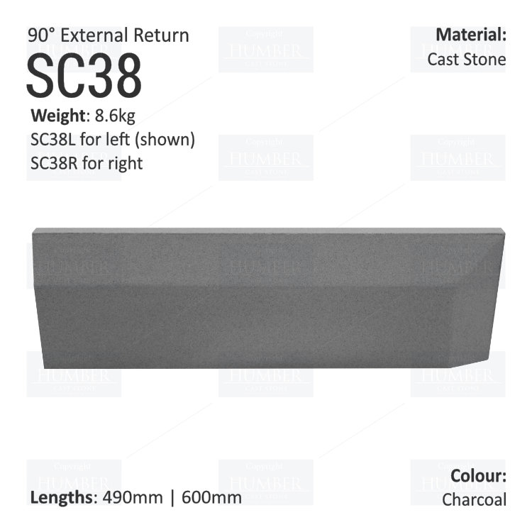 Label String Course (90° External Return) SC38