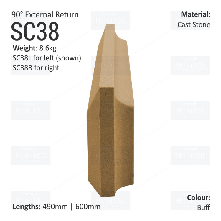 Label String Course (90° External Return) SC38