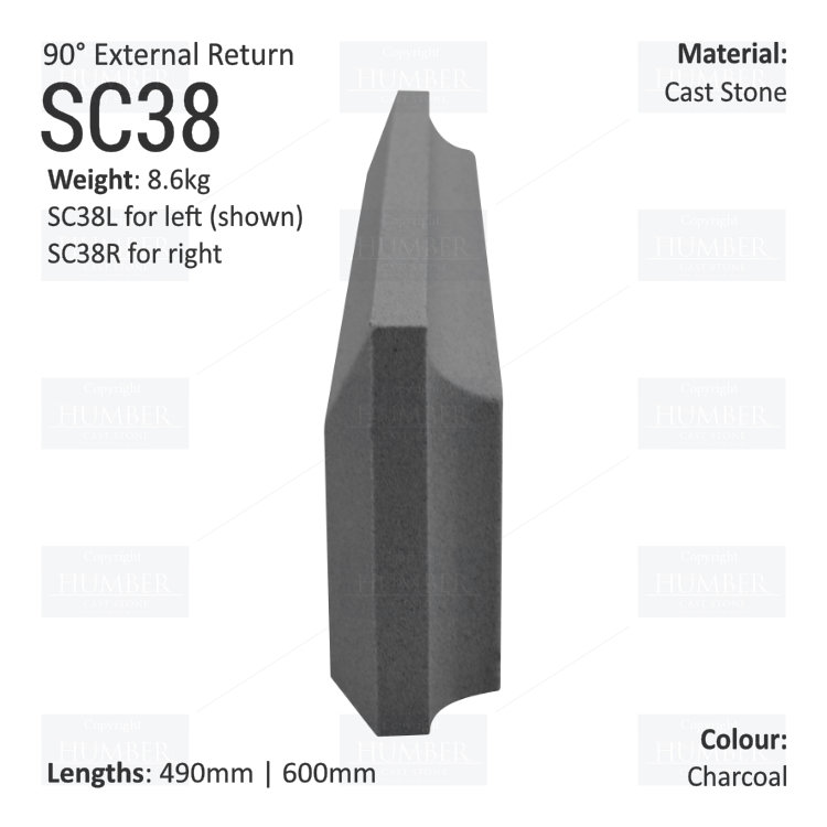 Label String Course (90° External Return) SC38